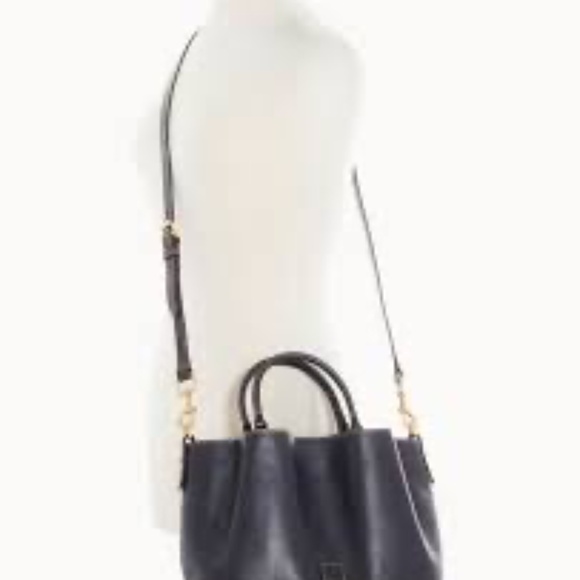 Dooney & Bourke Navy Florentine Brenna like new - Picture 2 of 13